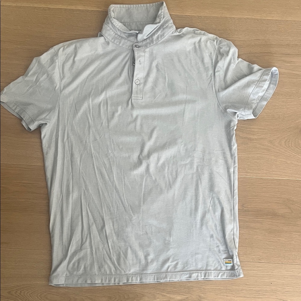 Vuori Men's Gray Polo Shirt